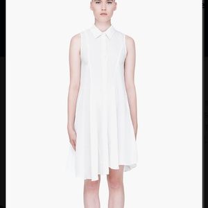 $535 rare Wayne silk godet shirt dress